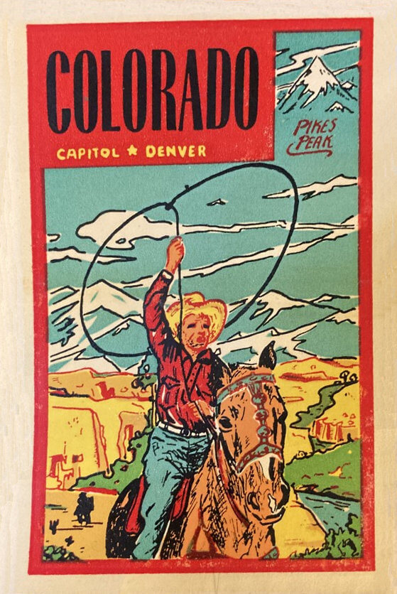 (image for) Colorado Vintage Vacation Sticker